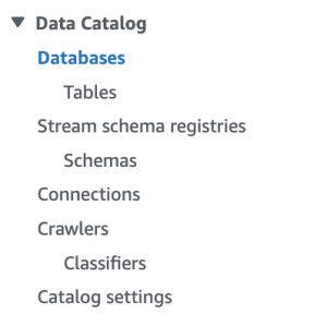 AWS Data Catalog